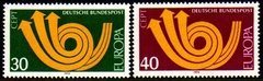 00064 Alemanha Ocidental 618/19 Tema Europa 1973 NNN