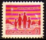 01170 Canada 359a Natal De 1964 Banda De Fosforo Nnn