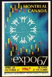 01184 Canada Cinderela Expo 67 De Montreal (leve Dobra)