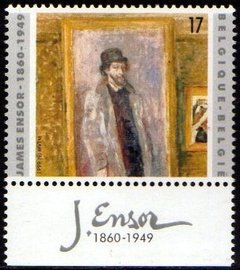 1348 Bélgica 2822 Com Tab Pintor James Ensor Nnn