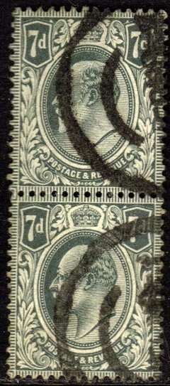 02673 Inglaterra 123 Eduardo VII Par Vertical U