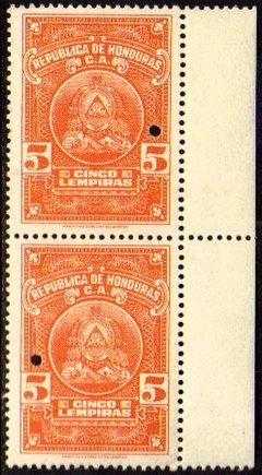 04212 Honduras Par De Selos Não Emitidos 5 Lempiras Nnn
