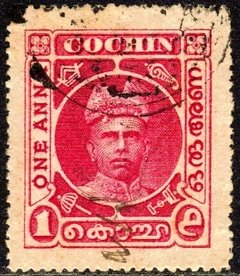 04715 Cochin Selo Fiscal Estados Principescos Da Índia