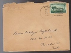 06671 Estados Unidos Envelope Selo De Natal No Verso 45