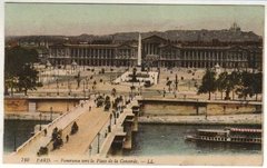 07729 França Cartão Postal de Paris Praça da Concordia Novo
