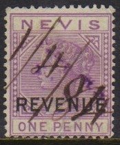 08287 Nevis Fiscal Postal 02 Rainha Vitoria U