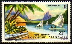 08589 Polinésia Francesa A 9 Barcos Paisagem NN