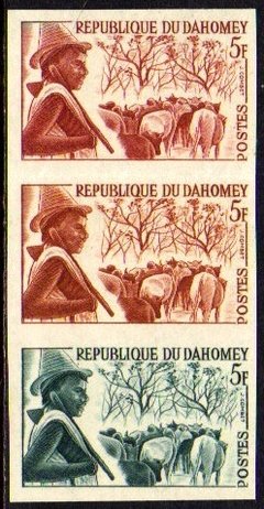 08714 Dahomey 181 Pastor E Gado Prova De Cor Nnn