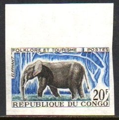 09566 Congo 163 Elefante Sem Denteação Nnn