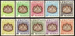10198 Lesotho Taxas 1/10 Brasão Armas N