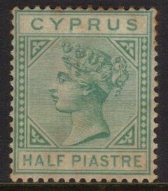 10548 Chipre 9 Rainha Vitoria Filigrana CC NN