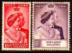 10569 Pitcairn 11/12 Bodas Prata Elizabeth (pf) Nn