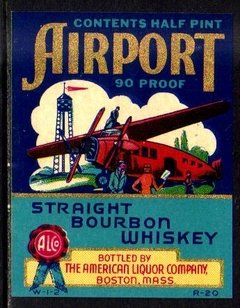 10633 Estados Unidos EUA Propaganda de Whiskey Avião Antigo