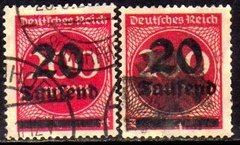 10847 Alemanha Reich 282 Tipos 1 E 2 Sobrecarga U