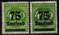 10978 Alemanha Reich 287 A/b Variedade De Cor Nn