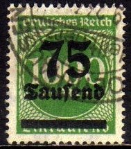 11178 Alemanha Reich 288 Tipo 2 Sobrecarga 4mm U (a)