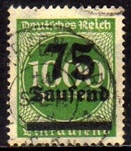 11178 Alemanha Reich 288 Tipo 2 Sobrecarga 4mm U (b)