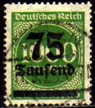 11178 Alemanha Reich 288 Tipo 2 Sobrecarga 4mm U (c)