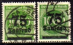 11219 Alemanha Reich 288 Tipos 1 E 2 Sobrecarga U
