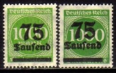 11235 Alemanha Reich 288 Tipos 1 E 2 Sobrecarga Nnn