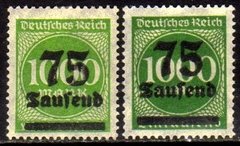 11273 Alemanha Reich 288 Tipos 1 E 2 Sobrecarga Nn
