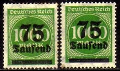 11518 Alemanha Reich 288 Tipos 1 E 2 Sobrecarga Nn