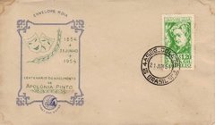 17031 Brasil Envelope Fdc Apolônia Pinto 1954