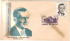 17244 Uruguai Envelope Fdc Daniel Fernandez Crespo 1966