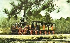 16245 Cartão Postal Trem Locomotiva Antiga 1830 N