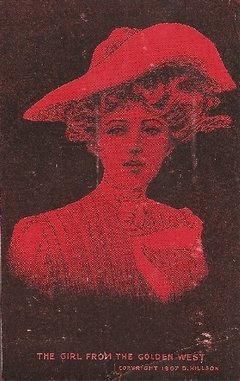 16685 Cartão Postal Antigo The Girl from the Golden West 1907
