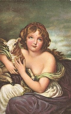 16882 Cartão Postal Antigo Pintura Jean Baptiste Greuze
