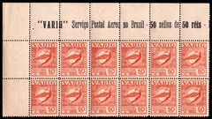 Brasil V 36 Varig Ícaro Bloco 12 selos NNN