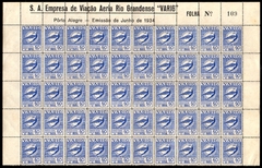 Brasil V 45 Varig Ícaro Folha com 50 selos NNN / NN