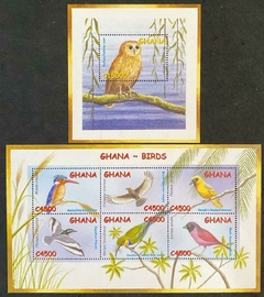 30017 Gana Mini folha 2827/32 + Bloco 432 Fauna NNN - comprar online