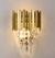 Arandela de Cristal Dourado Luxo II