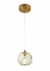 Pendente Cristal Dourado 12cm