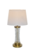 Abajur de Cristal Dourado Airoso 62,5cm