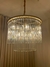 Pendente Lustre de Cristal Dourado Luxo II 60cm - comprar online