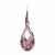 Cristal Murano Adorno Eight Vintage Rose 50cm - comprar online