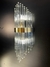 Arandela de Cristal Encanto Dourado Tubos 51cm - comprar online