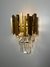 Arandela de Cristal Dourado Luxo II - comprar online