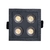 DOWNLIGHT EMBUTIR POWERUS 38° 8W 3000K IRC90 PT - comprar online