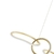 Lustre Pendente Elos Organico Dourado - comprar online