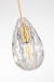 Pendente Pedra Cristal Dourado Fosco - comprar online