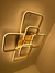 Plafon e Luminária de Parede Led Dourado 70cm 3000k 4000k 6000k - comprar online