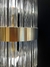 Arandela de Cristal Encanto Dourado Tubos 51cm na internet