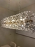 Lustre de Cristal Retangular Dourado Sonho 93cm - comprar online