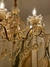 Lustre de Cristal Candelabro Dourado Cristal Âmbar 8 Braços - Juliana Baczynski Iluminação Decorativa