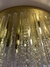 Lustre de Cristal Redondo Tubos Dourado Ø60cm na internet
