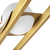 Lustre Pendente Jabuticaba Ball Dourado Cúpulas Brancas na internet